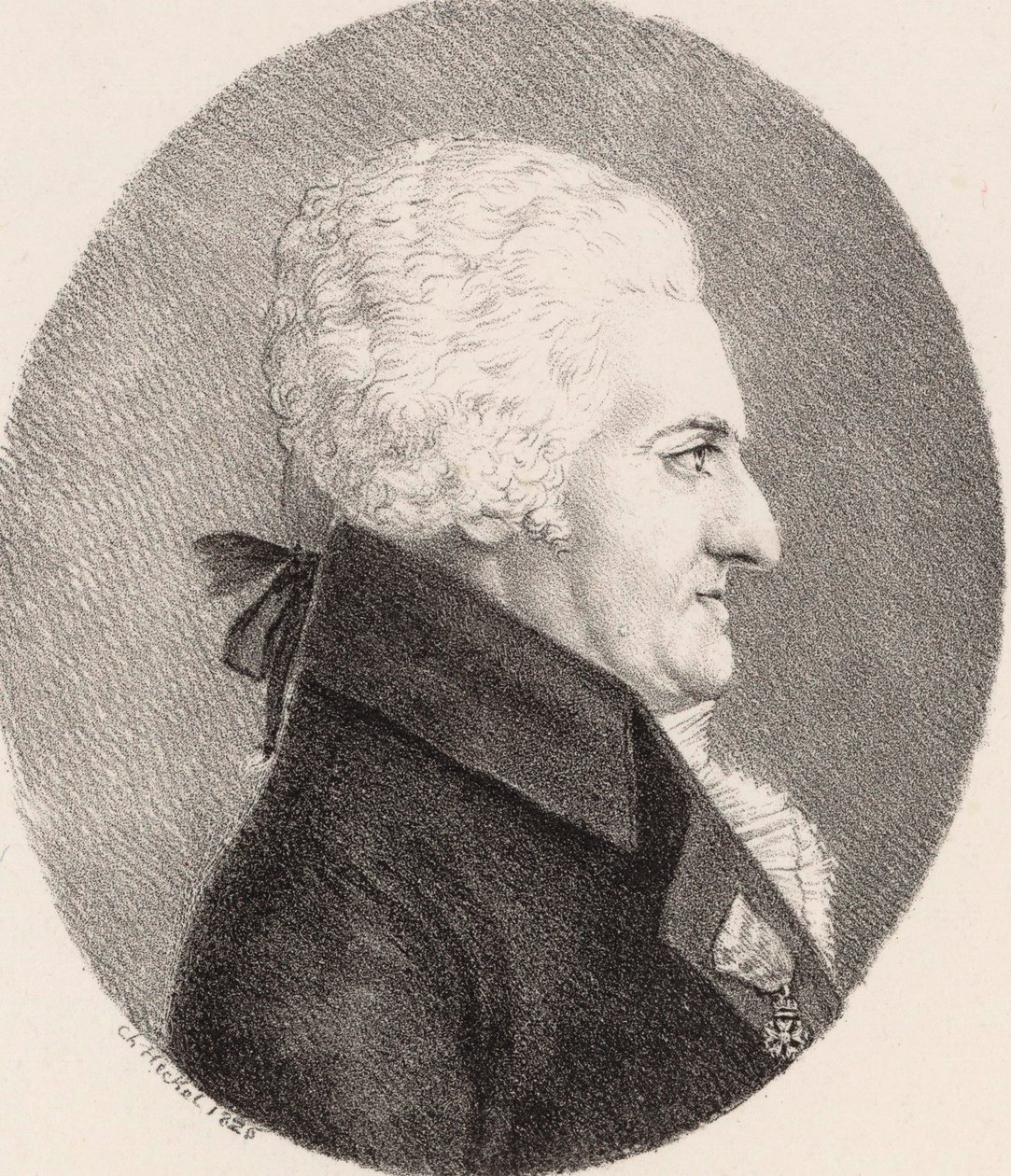 Portrét skladatele Pierra-Alexandra Monsignyho 1729-1817, 1826. od Johann Christoph Heckel