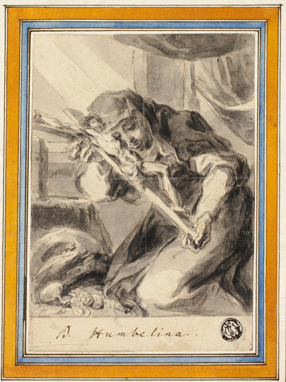 Beata Humbelina s krucifixem, kolem roku 1700 od Johann Christoph Lischka