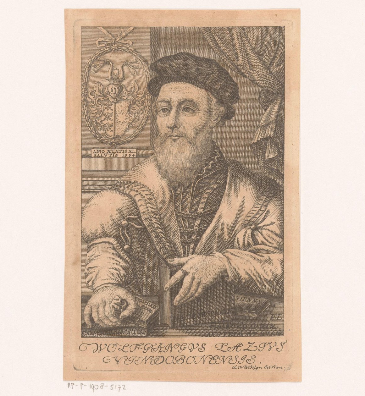 Portrét van Wolfganga Lazia od Johann Christoph Winkler