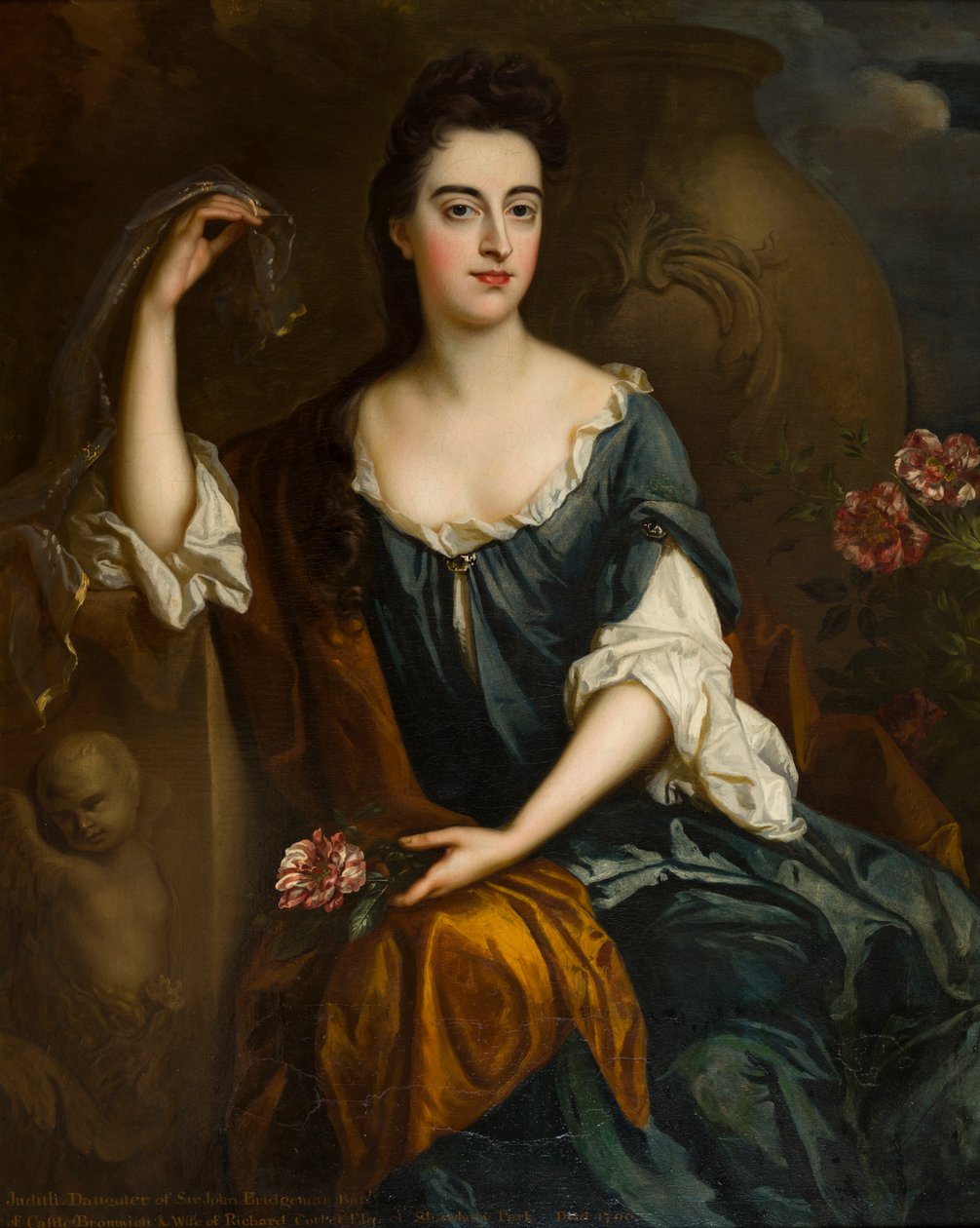 Portrét paní Judith Corbet, kolem 1680-1710 (olej na plátně) od Johann Closterman