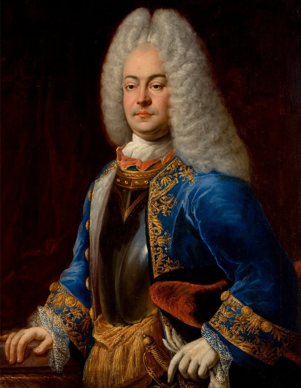George Albert, princ de Frise orientale - George Albert (1690-1734), princ Východního Fríska, od Eichlera, Johann Conrad (1688-1748). Olej na plátně od Johann Conrad Eichler