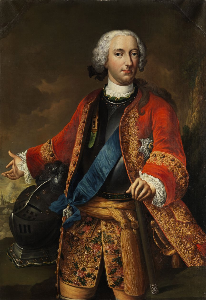 Portrét Karla I., vévody z Brunswick-Wolfenbüttel 1713-1780 od Johann Conrad Eichler