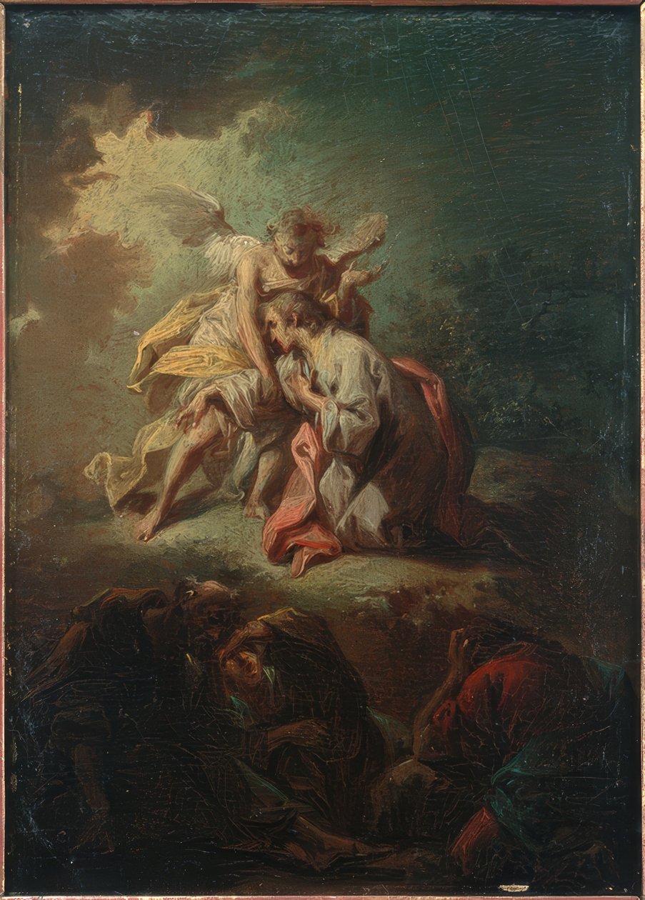 Kristus na hoře Olivetské od Johann Conrad Seekatz