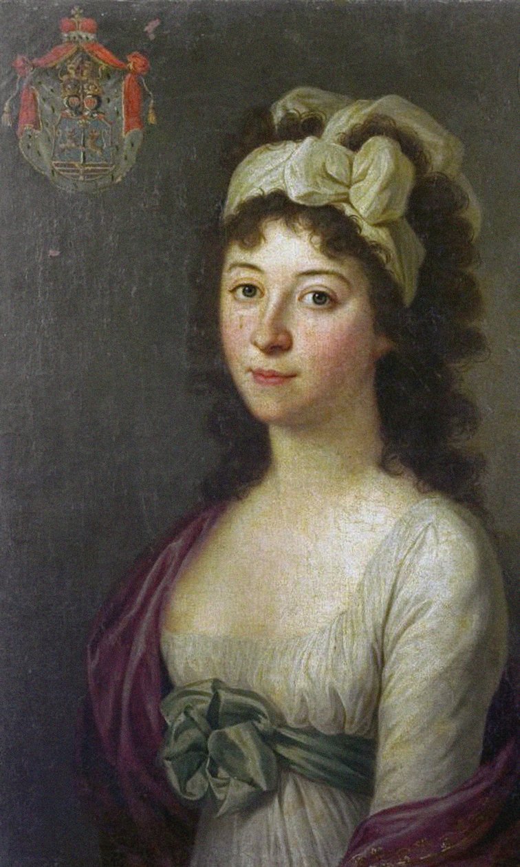 Hraběnka Anna Luisa Barbara Babette Odescalchi 1778-1813, rozená Keglevich de Buzin. od Johann Daniel Donat
