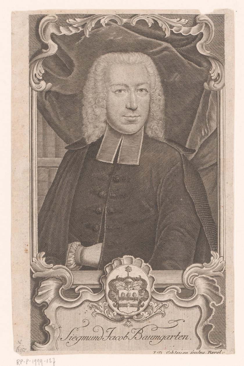 Portrét Sigmunda Jacoba Baumgartena od Johann David Schleuen (I)