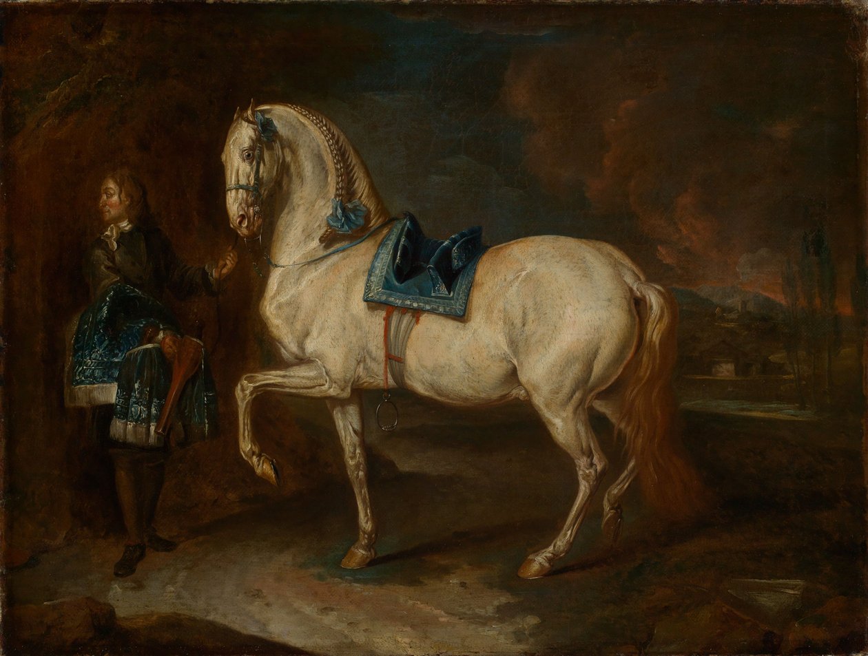 Stájník s běloušem od Johann Elias Ridinger