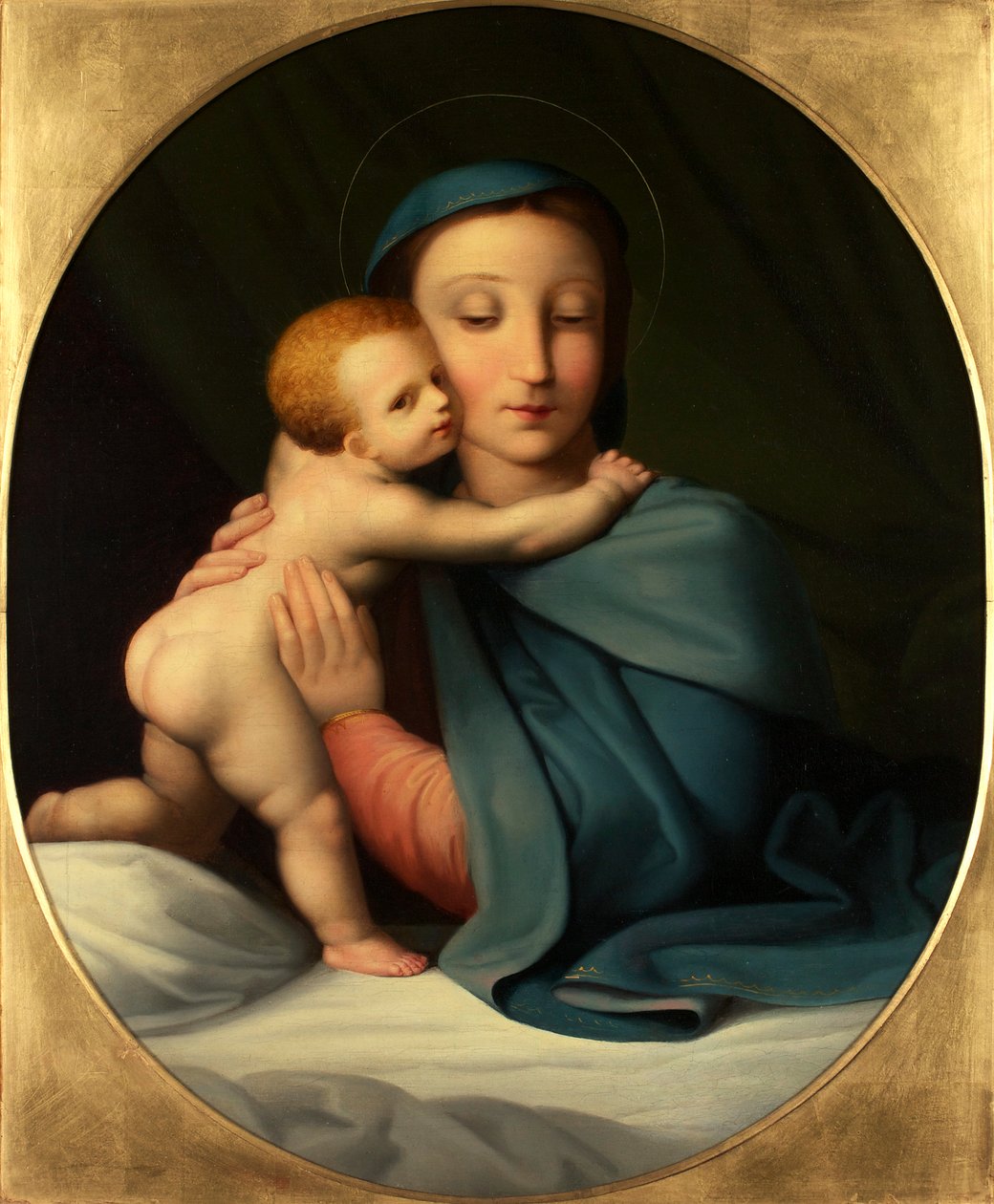 Madonna a dítě od Johann Evangelist Scheffer von Leonhardshoff