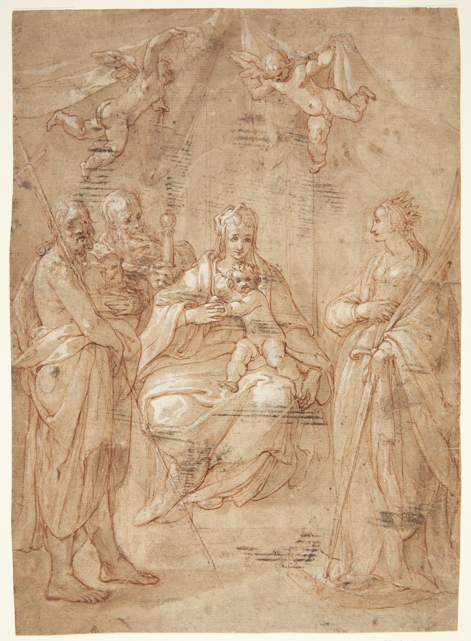Madonna s dítětem po boku od Johann Freyberger