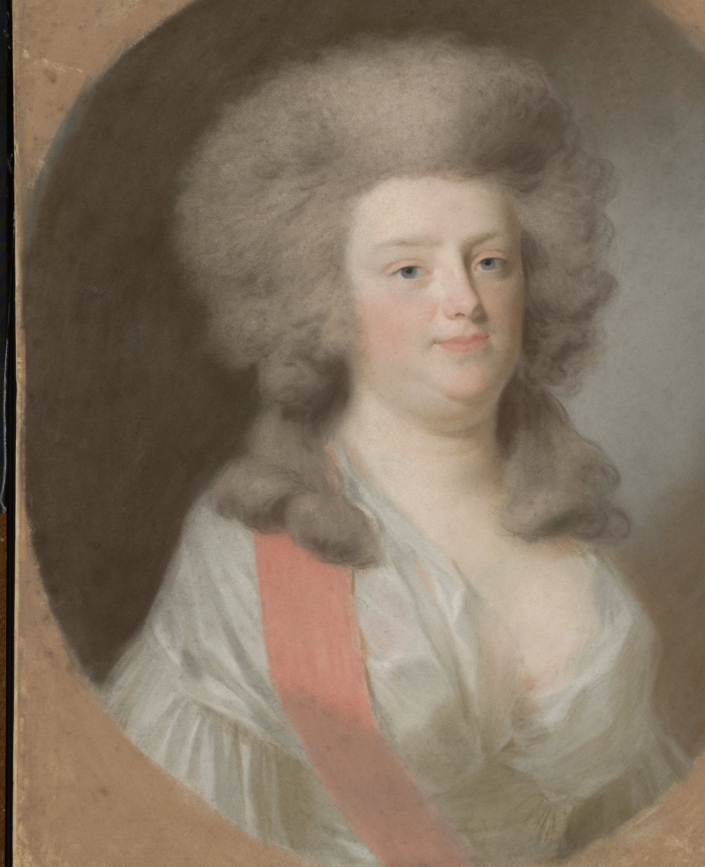 Augusta Maria Carolina z Nassau-Weilburgu (1764-1802). Neteř Williama V., prince z Orange-Nassau, dcera jeho sestry Caroliny od Johann Friedrich August Tischbein