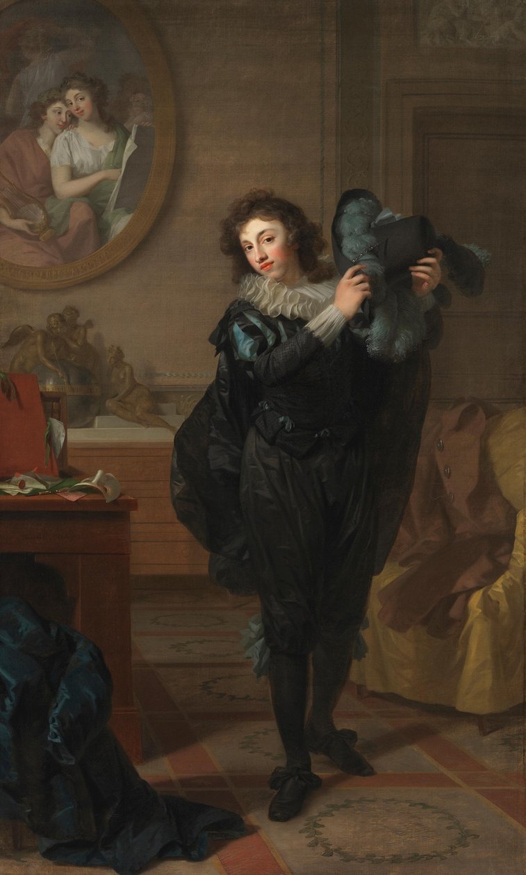 Pan Chatelain (?) v kostýmu od Johann Friedrich August Tischbein