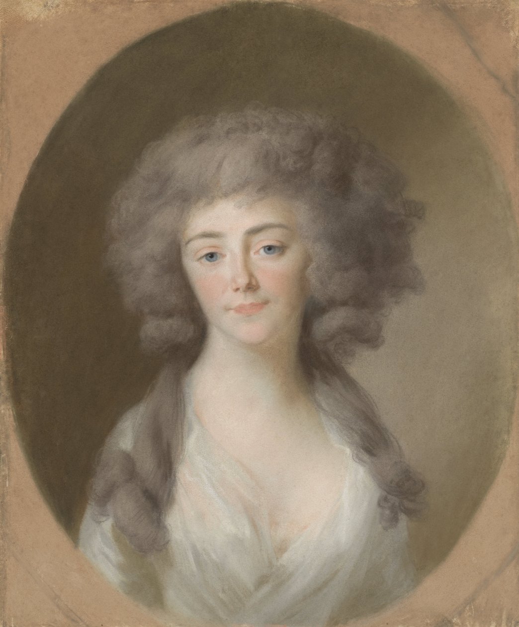 Louisa Isabella Alexandrina Augusta von Kirchberg (1772-1827). Manželka Fredericka Williama, prince z Nassau-Weilburgu, a švagrová Augusty Marie Karolíny z Nassau-Weilburgu od Johann Friedrich August Tischbein