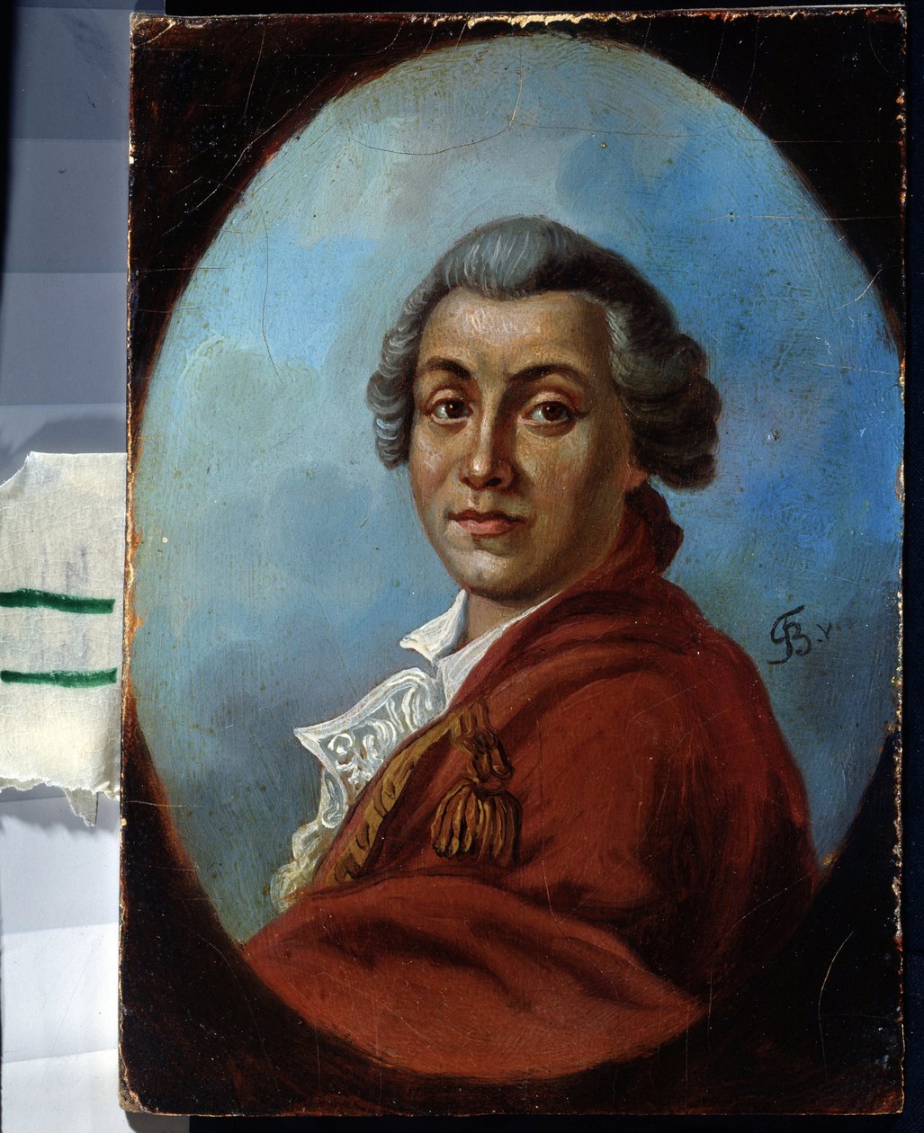 Portrait du poete Alexander Sumarokov (1717-1777) (Portrét básníka Alexandra Sumarokova). Obraz Johanna Friedricha Augusta Tischbeina (1750-1812). Huile sur Toile od Johann Friedrich August Tischbein
