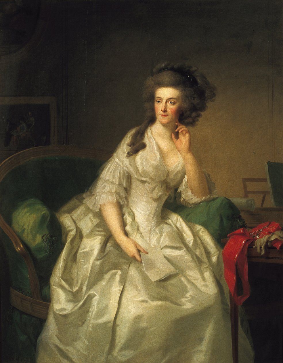 Portrét princezny Frederiky Sofie Vilemíny (1751-1820) od Johann Friedrich August Tischbein