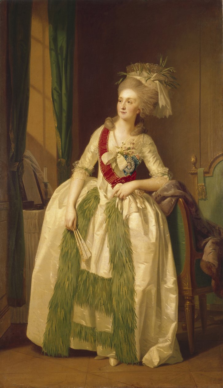 Portrét princezen Natalya Vladimirovna Saltykova, 80. léta 18. století od Johann Friedrich August Tischbein
