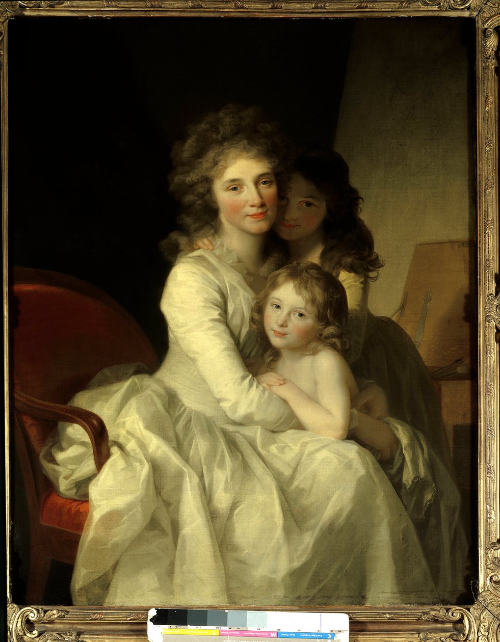 Sophie Muller a její dvě dcery Malba Johanna Friedricha Augusta Tischbeina (1750-1812) 1792 v okolí Paříže, Muzeum dekorativních umění od Johann Friedrich August Tischbein