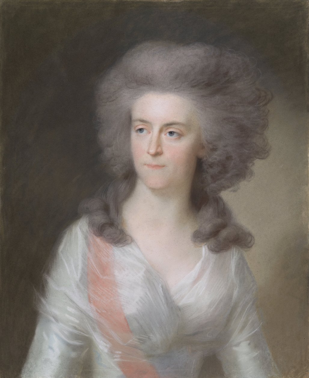 Wilhelmina Pruská, princezna Oranžská, 1785-95 (pastel na pergamenu) od Johann Friedrich August Tischbein