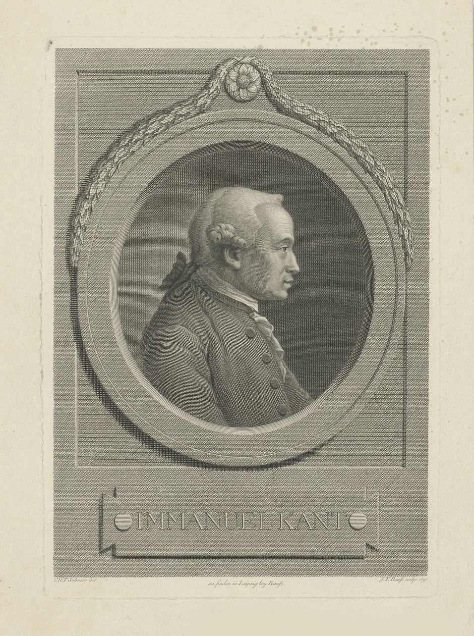 Portrét Immanuela Kanta 1724-1804, 1791. od Johann Friedrich Bause