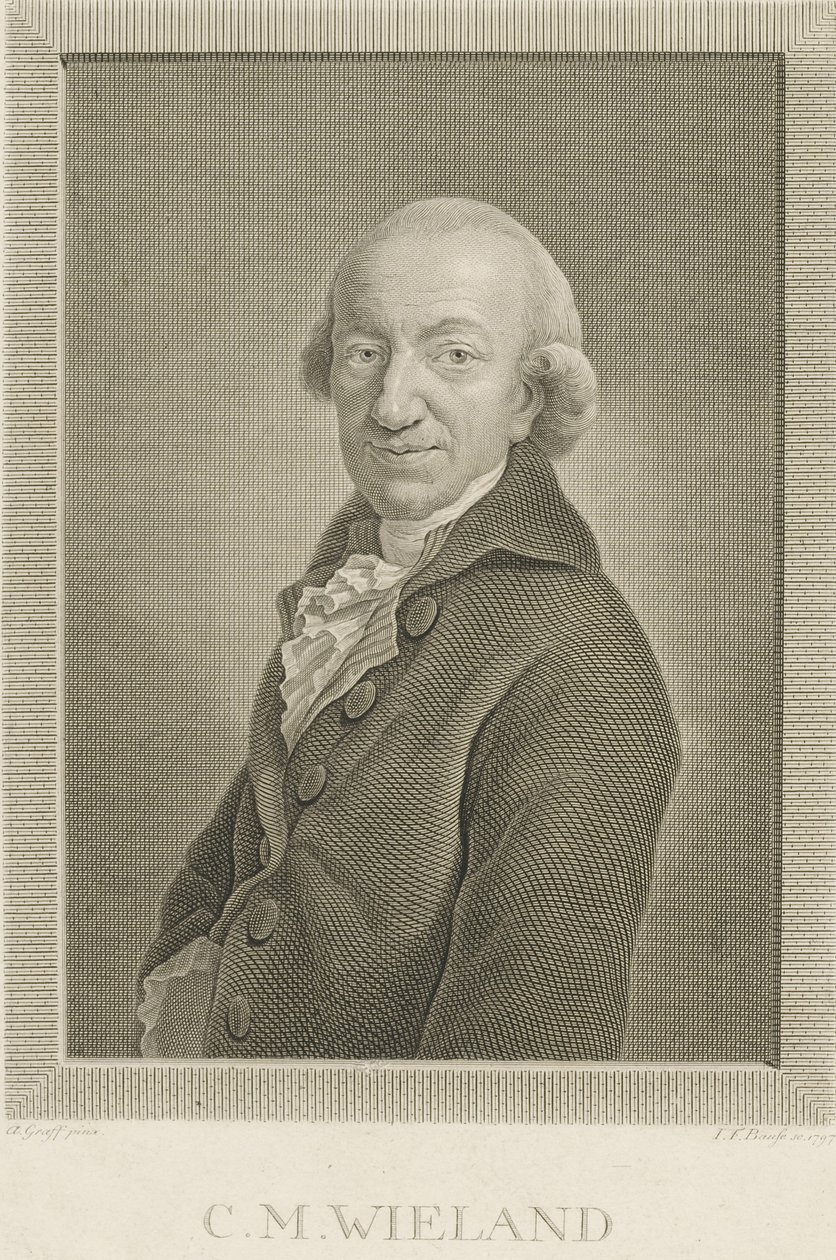 Portrét básníka a spisovatele Christopha Martina Wielanda 1733-1813, 1797. od Johann Friedrich Bause