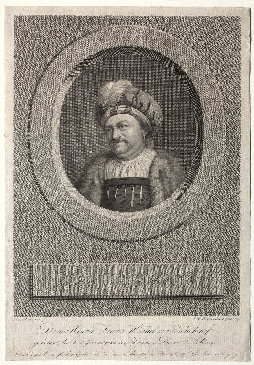 Peršan - Portrét Franze Wilhelma Kreuchaufa od Johann Friedrich Bause