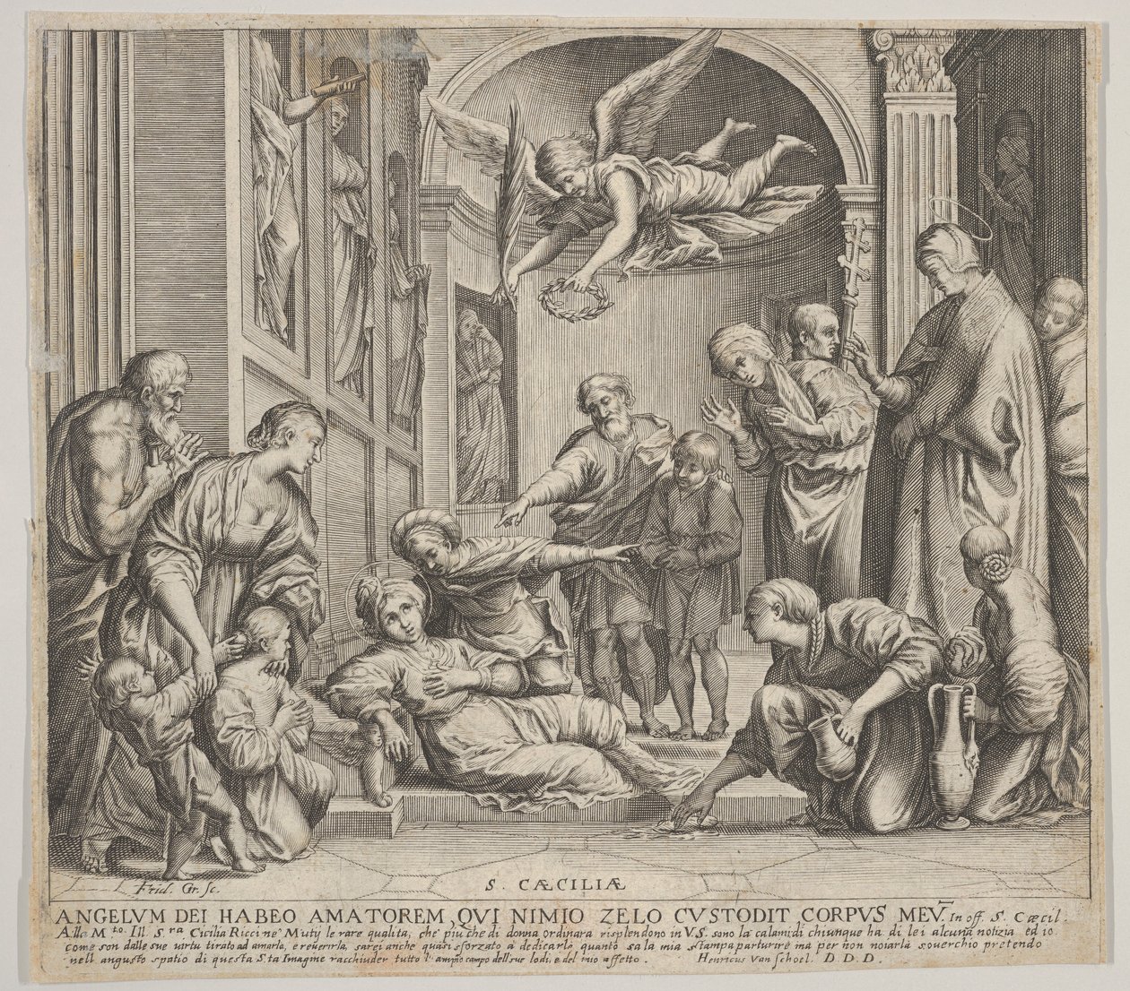 Smrt svaté Cecílie, ca. 1640-60. od Johann Friedrich Greuter