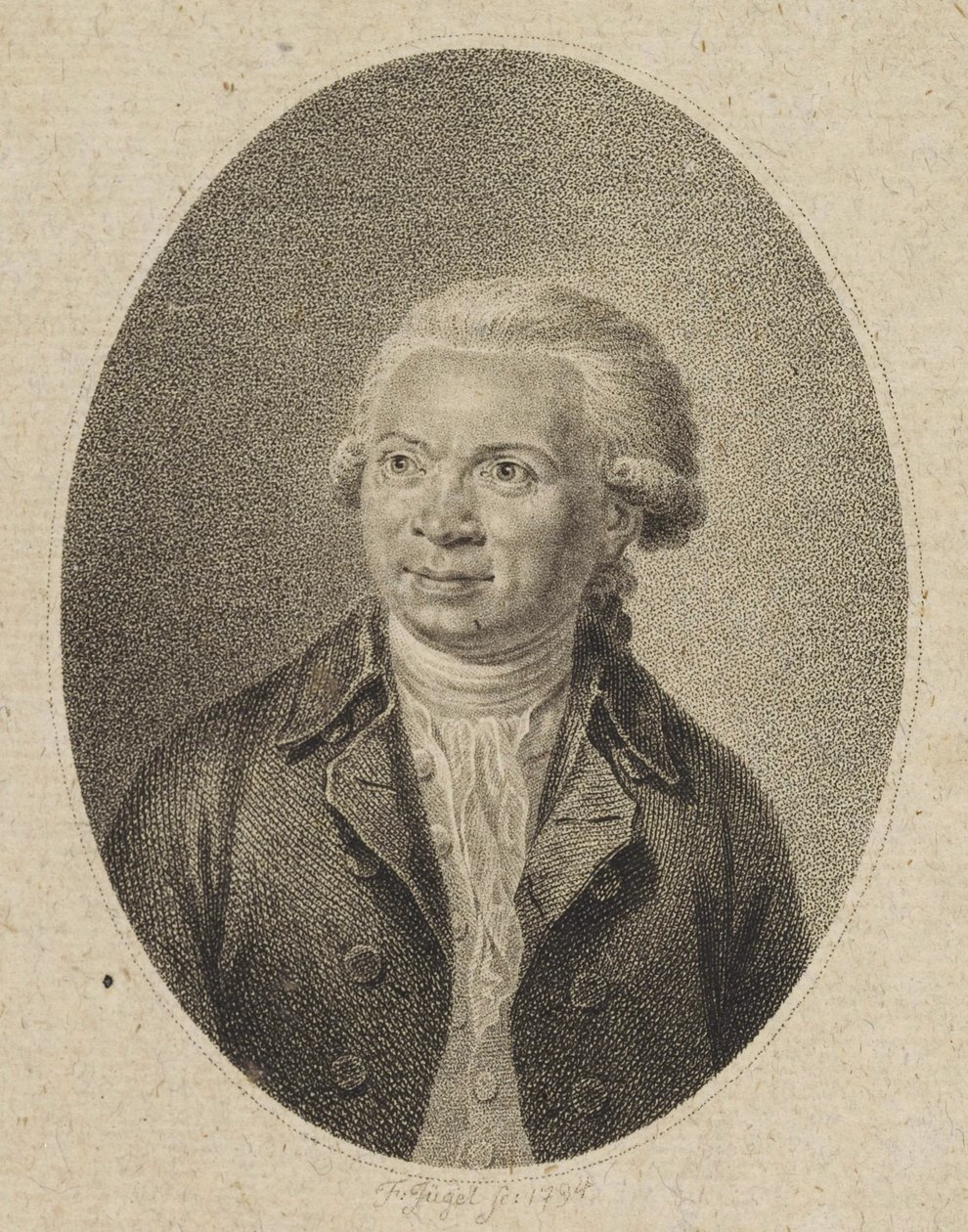 Portrét skladatele Johanna Abrahama Petera Schulze 1747-1800, 1794. od Johann Friedrich Jügel