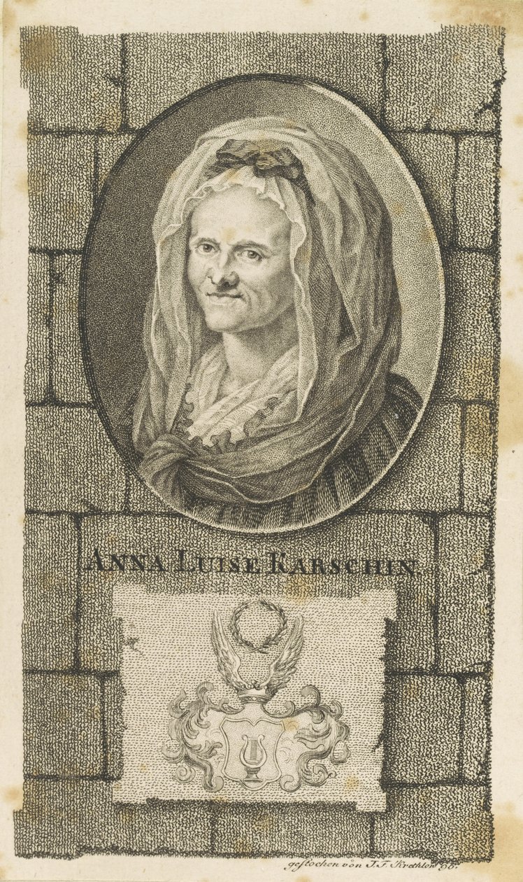 Portrét Anny Louisy Karsch 1722-1791, 1796. od Johann Friedrich Krethlow