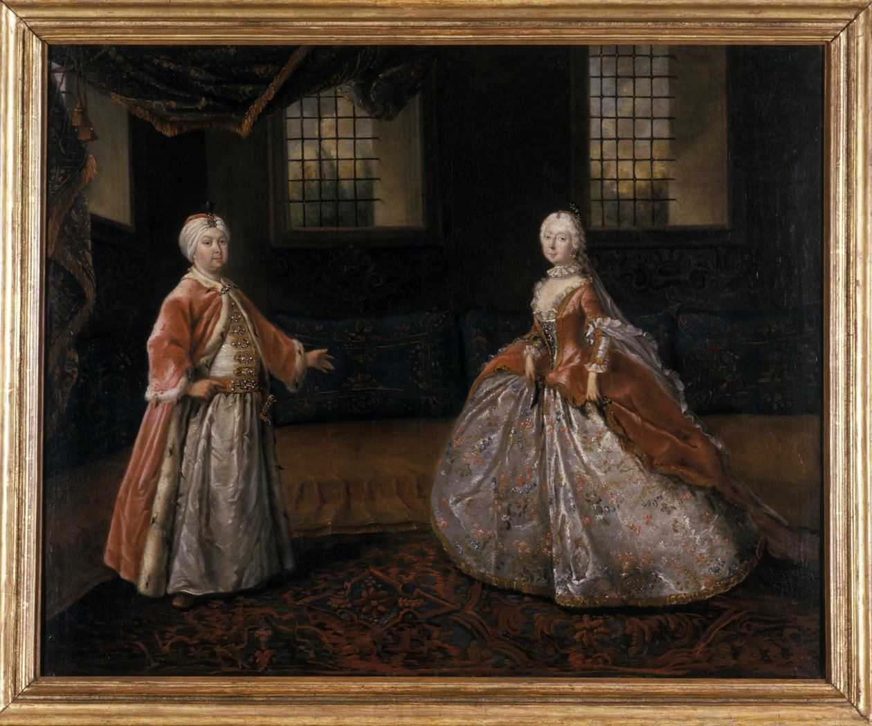 Portrét vévody Friedricha III. ze Saxe-Gotha-Altenburg a vévodkyně Luise-Dorothee, 1760 od Johann Friedrich Loeber