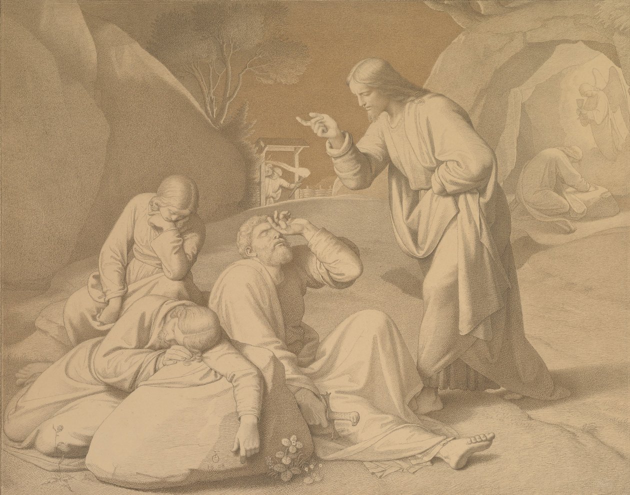 Kristus v zahradě Getsemanské, 1848. od Johann Friedrich Overbeck