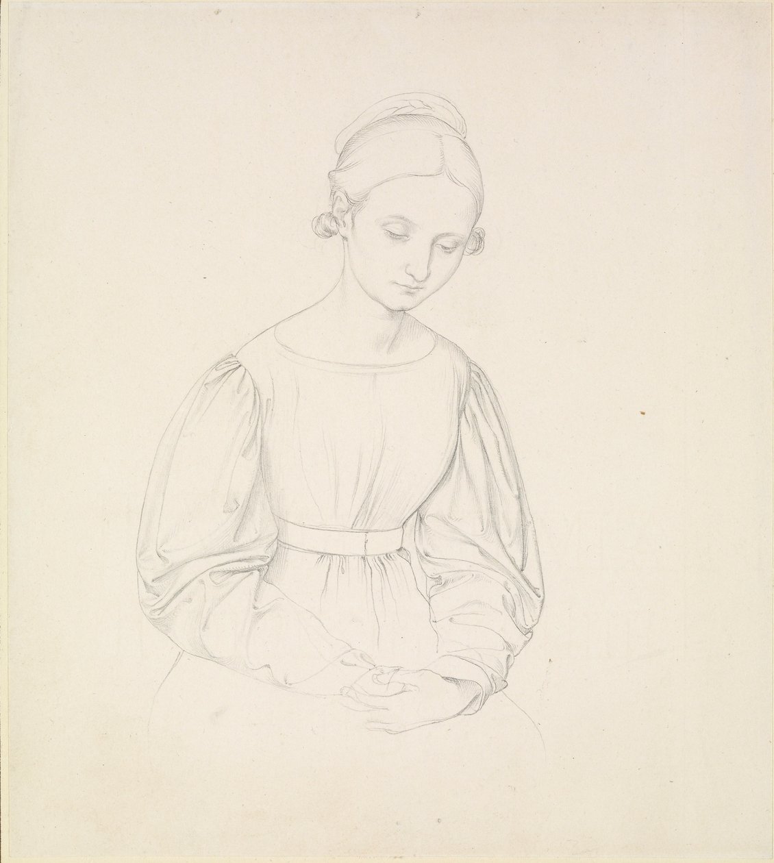 Portrét umělcovy ženy, Nina, c1830 od Johann Friedrich Overbeck