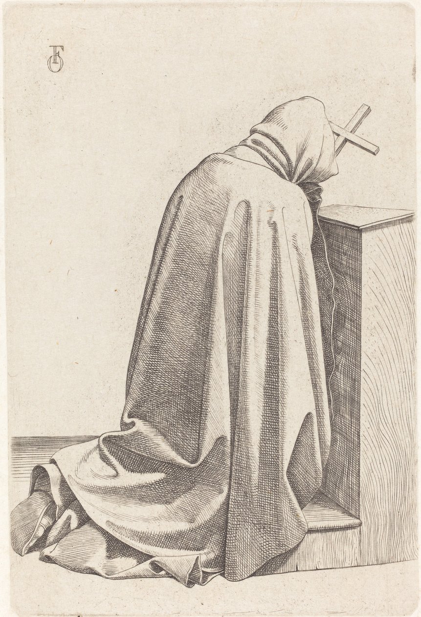 Modlící se mnich od Johann Friedrich Overbeck