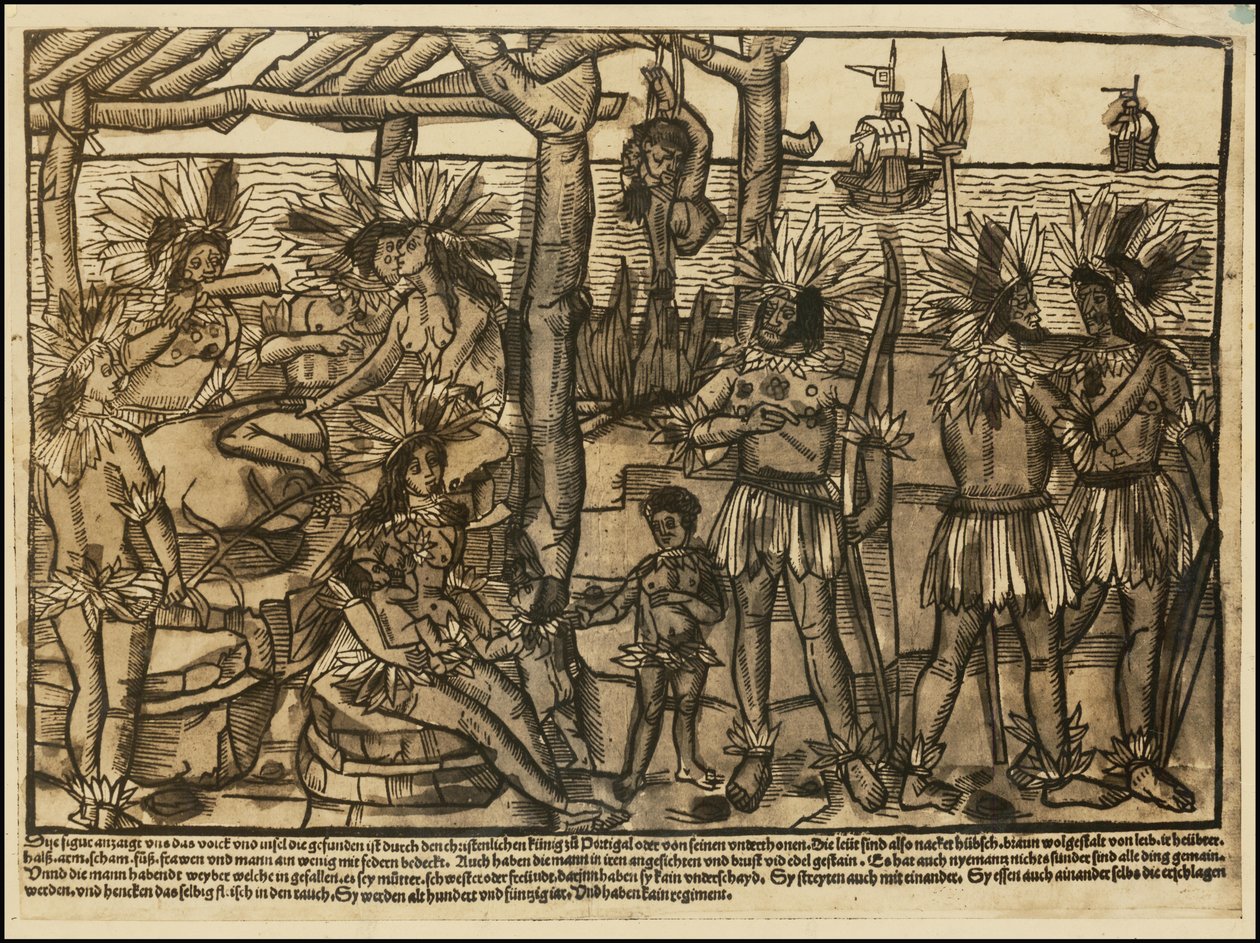 Ilustrace původních obyvatel Ameriky z roku 1500 od Johanna Froschauera od Johann Froschauer