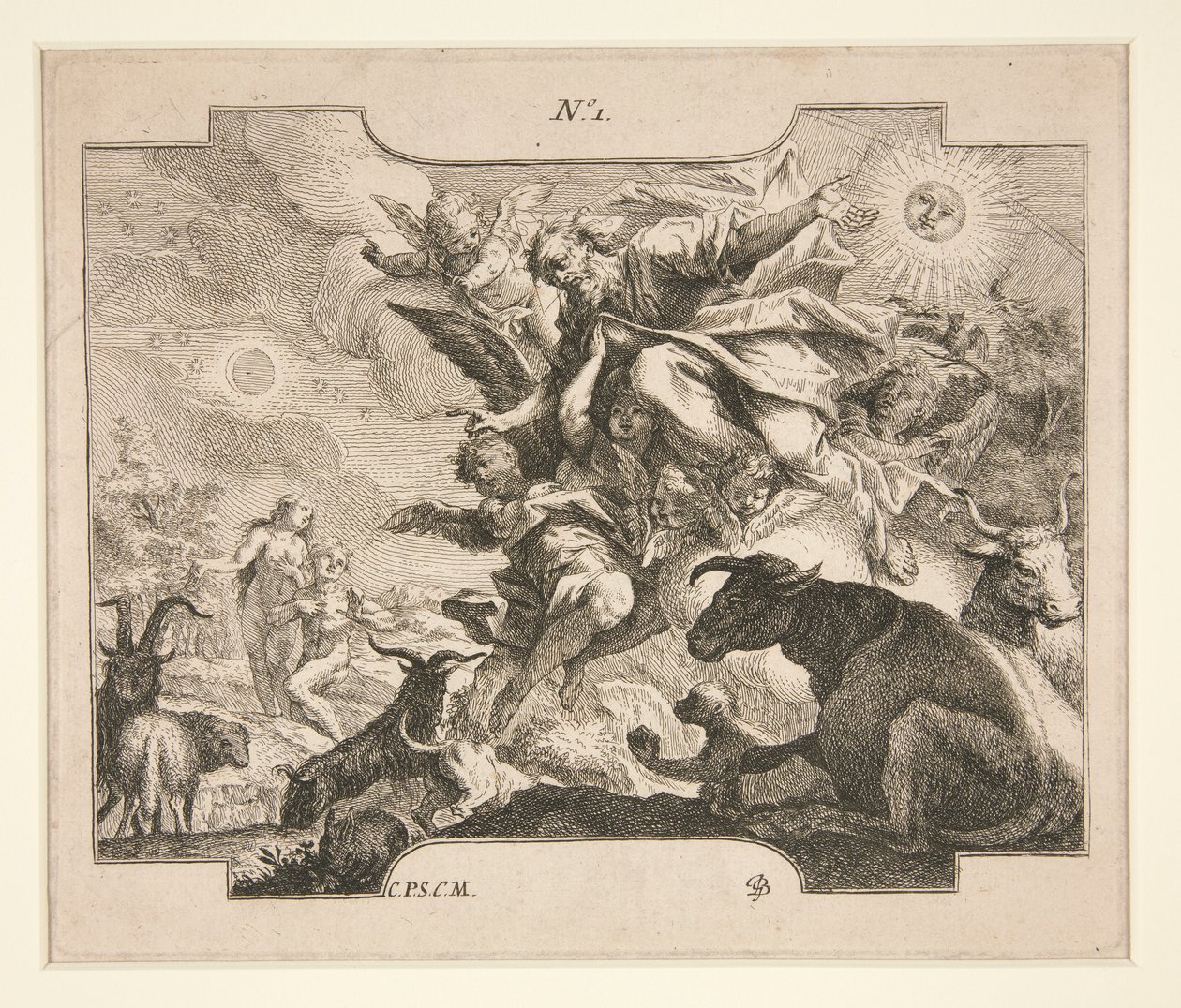 Stvoření (?) od Johann Georg Bergmuller
