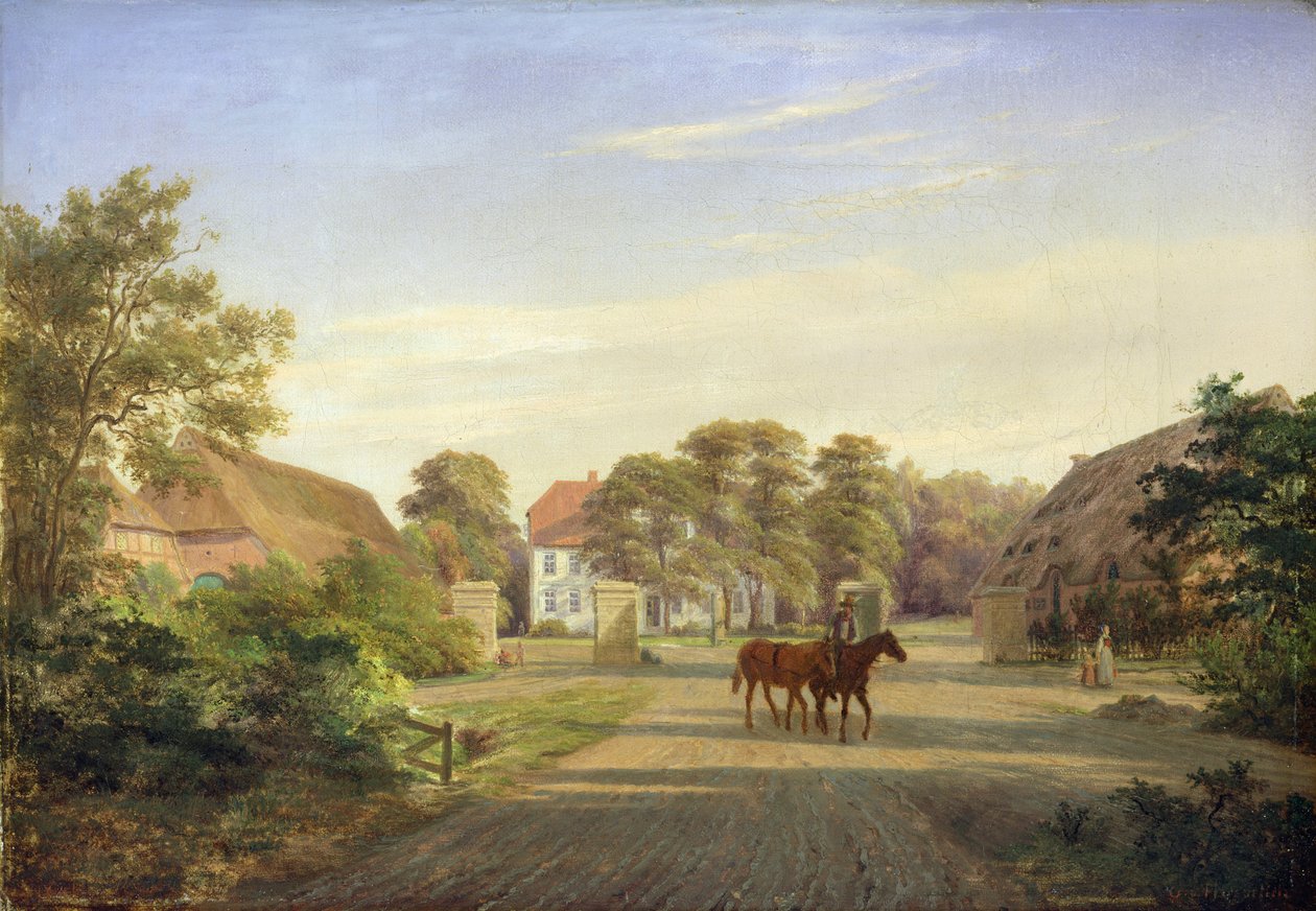 Gut Grabau, poblíž Oldesloe, 1841 od Johann Georg Haeselich