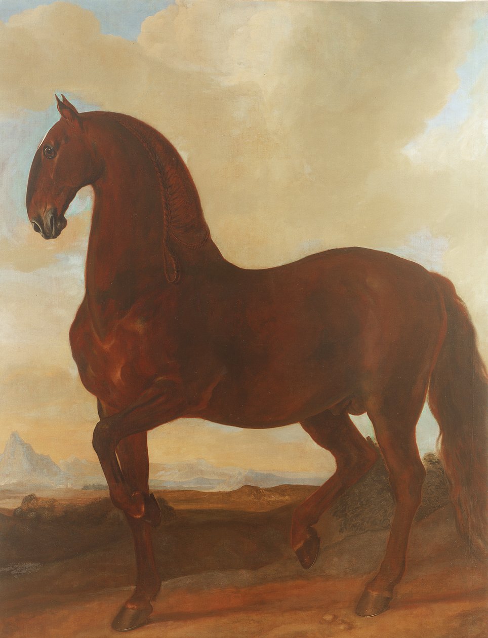 Hřebec Bay v hřebčíně Eisgruber od Johann Georg Hamilton