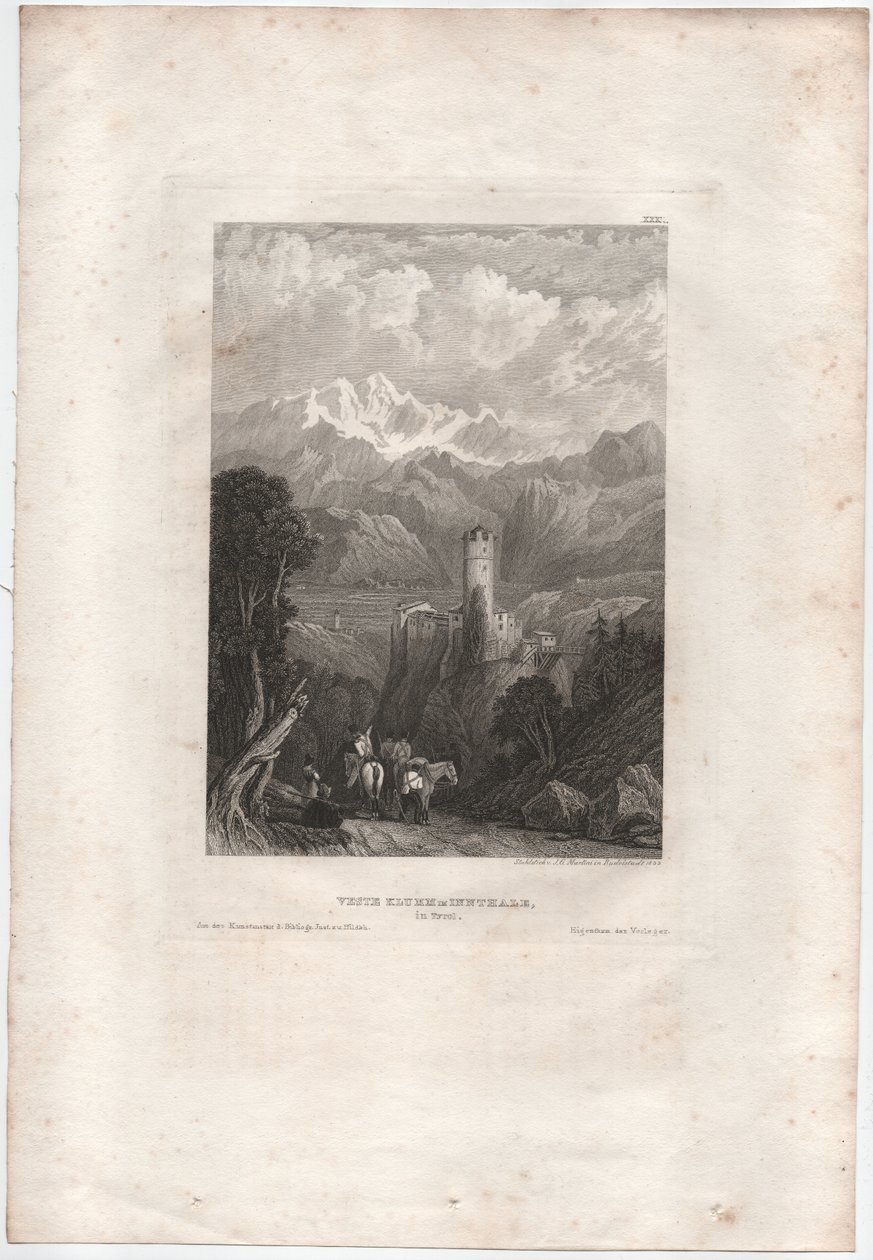 Pevnost Klumm im Innthale od Johann Georg Martini