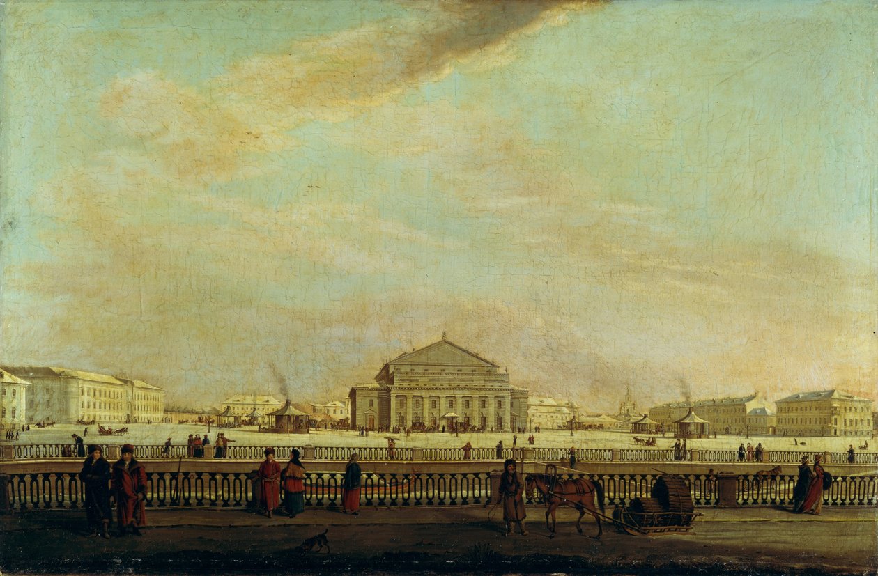 Petrohradské císařské divadlo Velkého Kamenného od Johann Georg Mayr