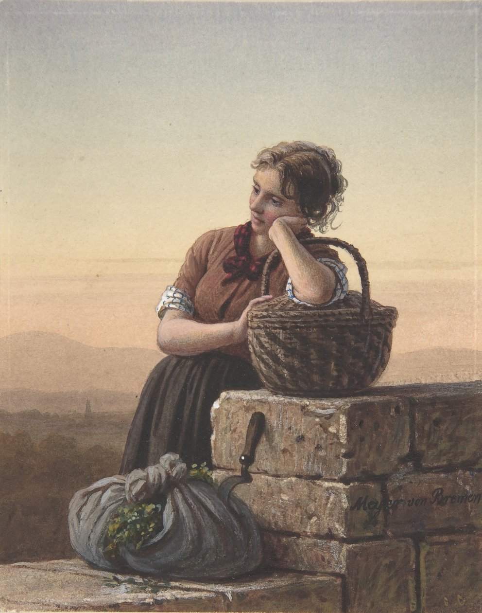 Návrat domů, 19. století. od Johann Georg Meyer