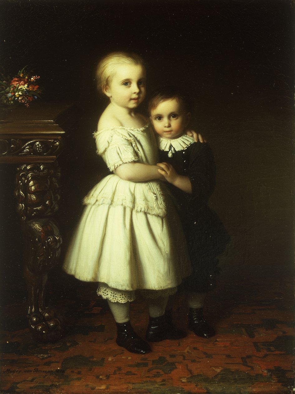 Sourozenecká láska, 1858 od Johann Georg Meyer