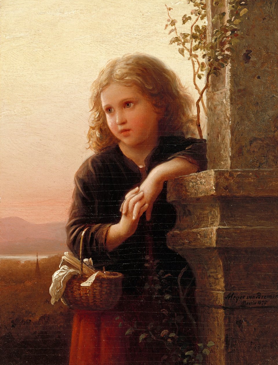 Selská dívka, 1875 od Johann Georg Meyer von Bremen