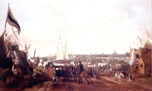 Pohled na Hulst, Zeeland od Johann Georg Meyer von Bremen