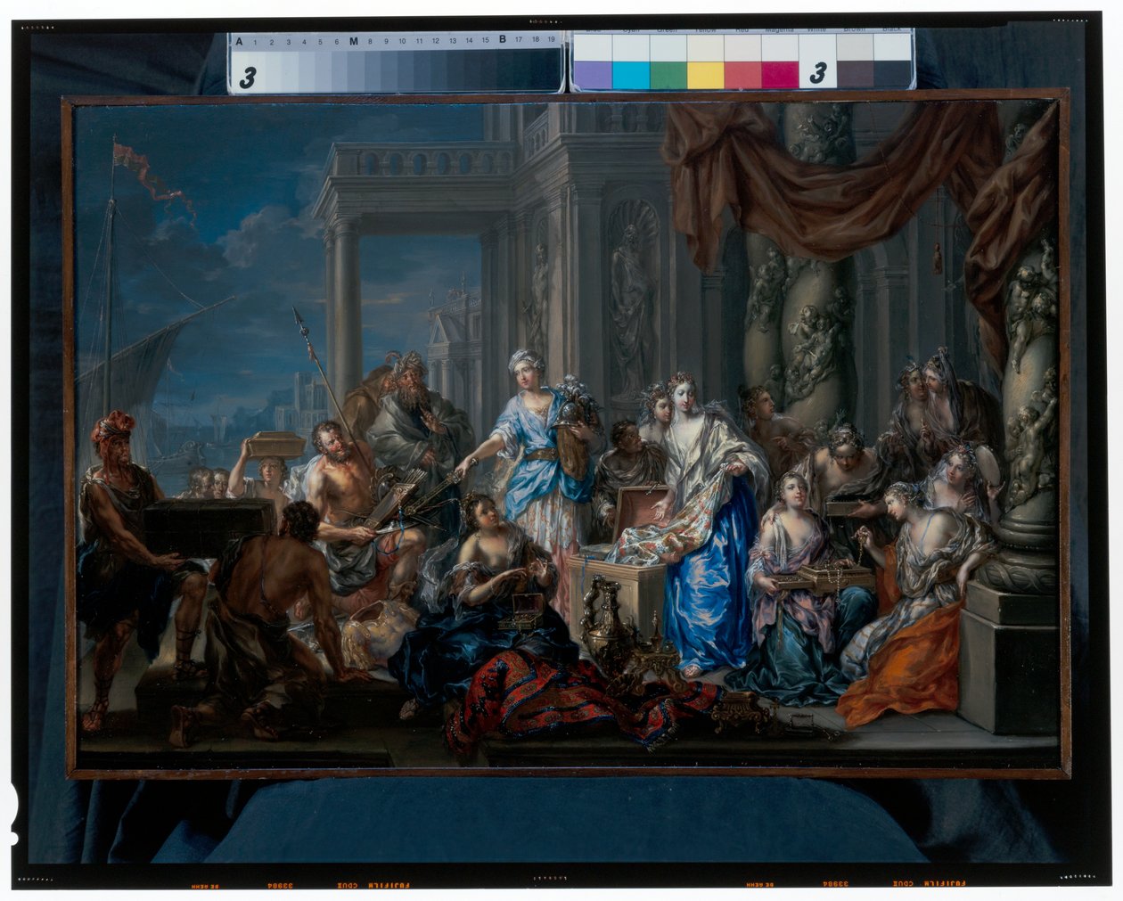 Achilles mezi dcerami Lykomedovými od Johann Georg Platzer