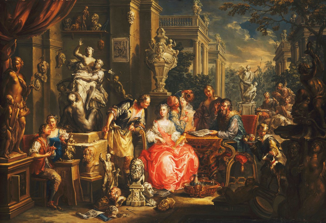 Alegorie výtvarného umění, od Johann Georg Platzer