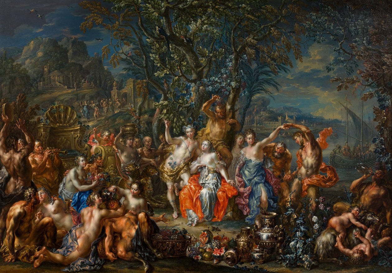 Bakchus a Ariadna od Johann Georg Platzer