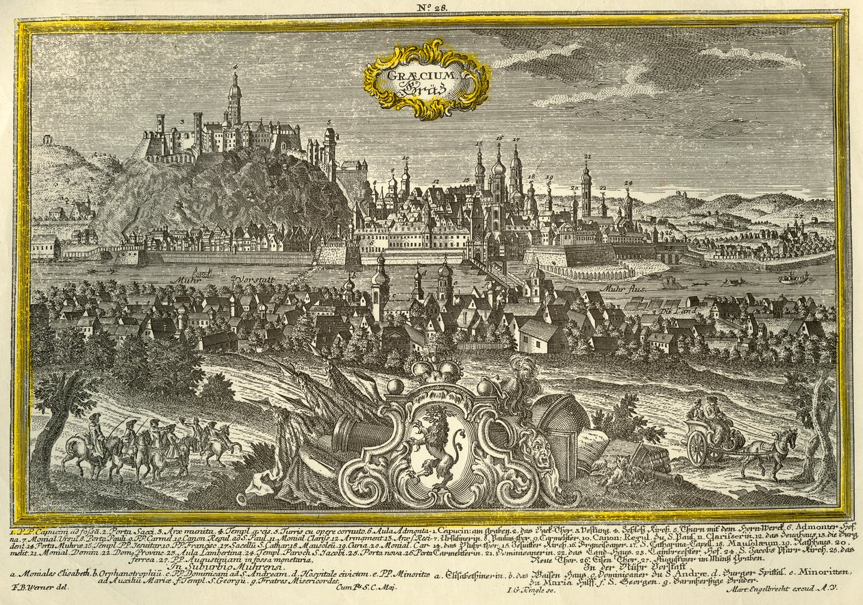 Graz, c1740. od Johann Georg Ringlin