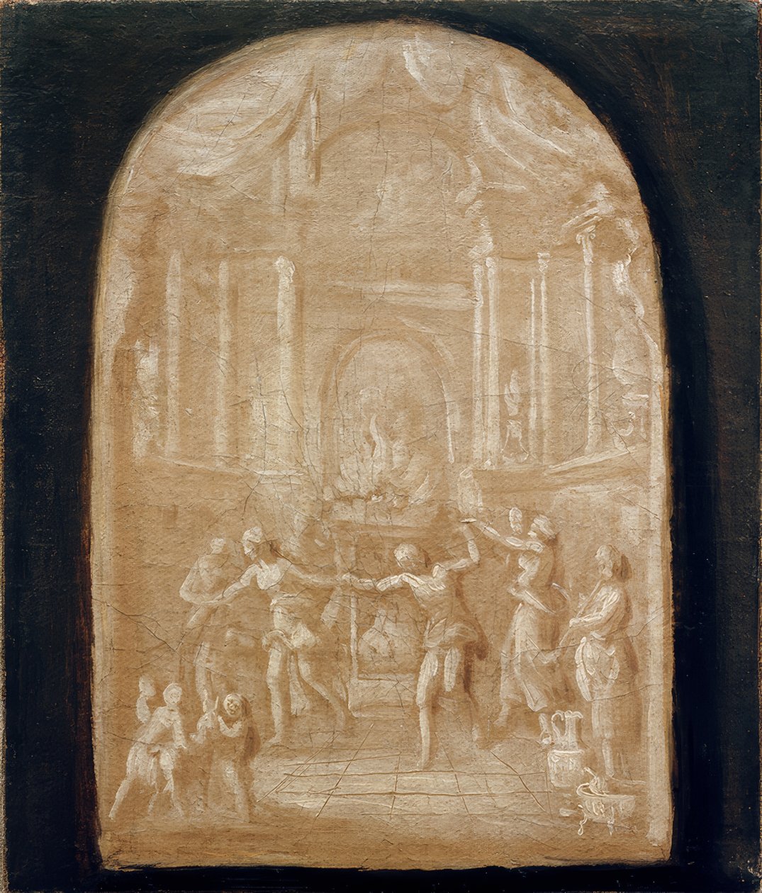 Tanec kolem obětního oltáře od Johann Georg Schütz