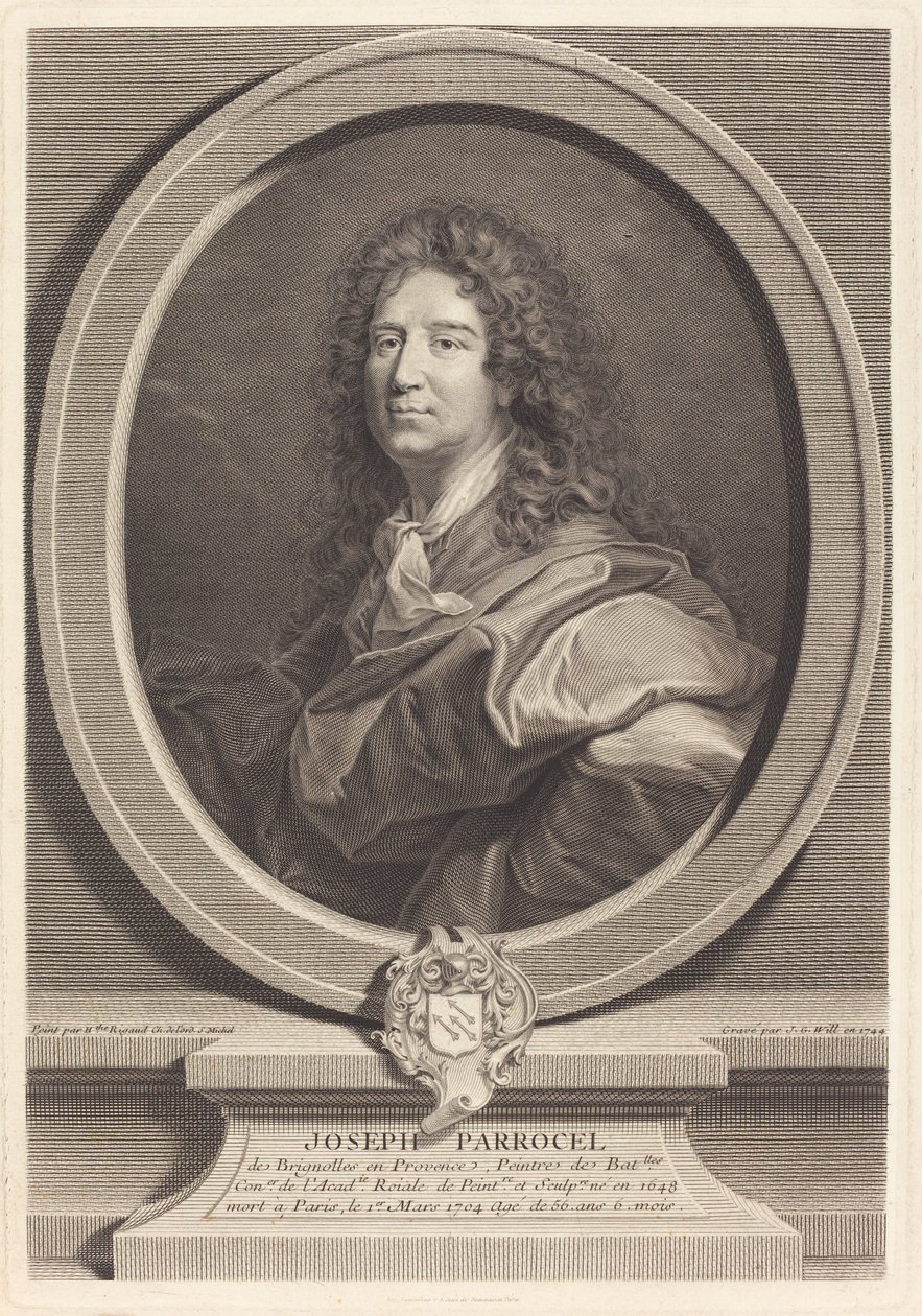 Josef Parrocel od Johann Georg Wille after Hyacinthe Rigaud