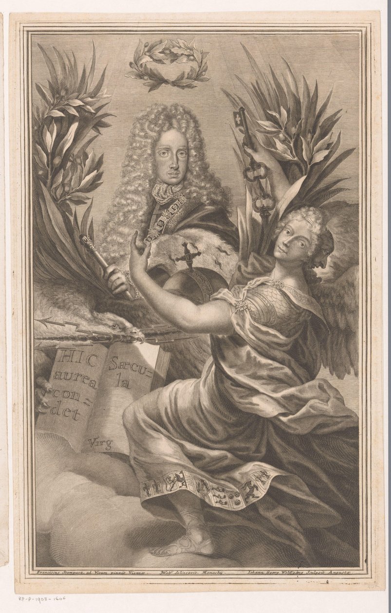 Portrét panovníka, možná Karla VI., císaře Svaté říše římské od Johann Georg Wolffgang