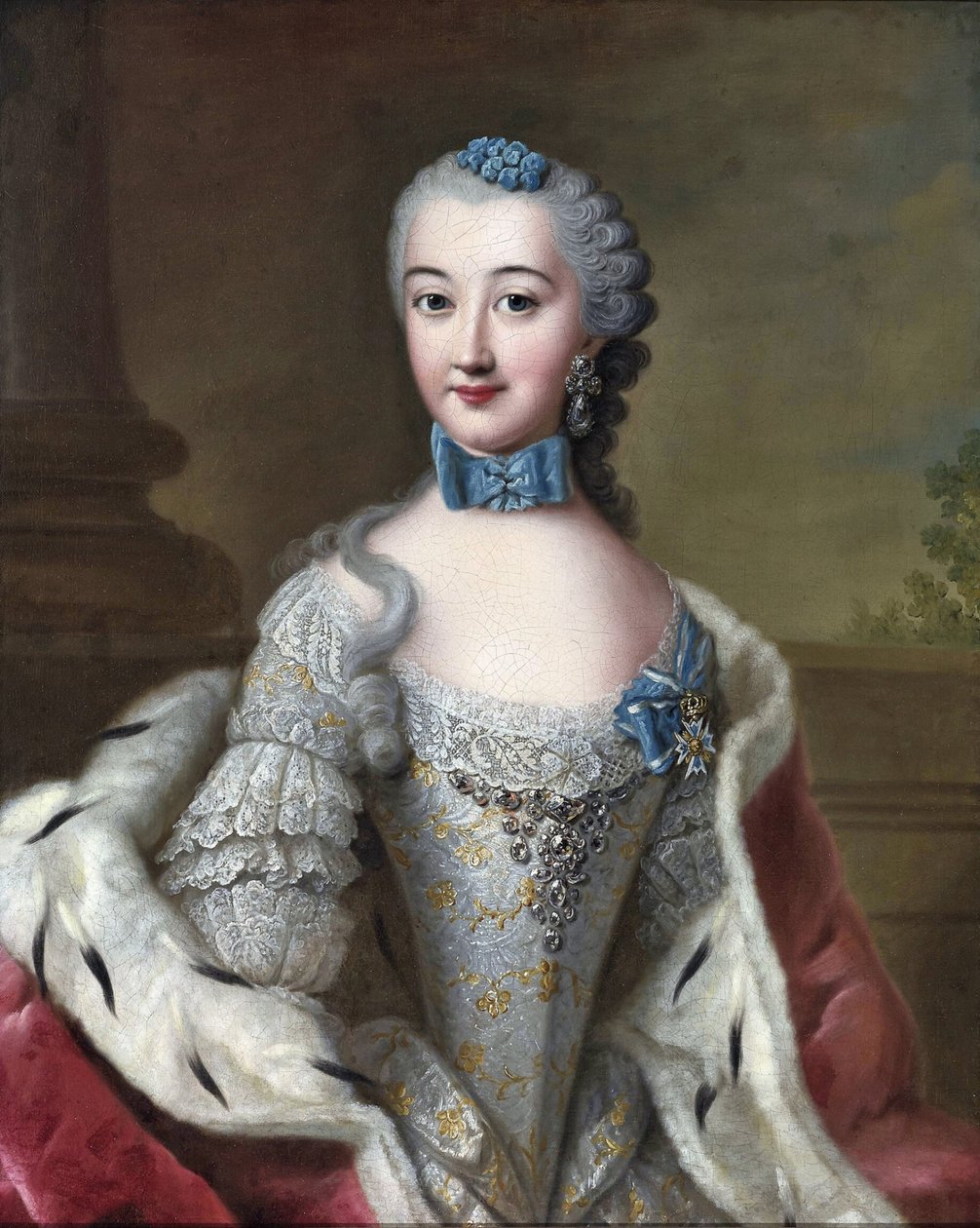 Vévodkyně Marie Sophie Wilhelmine z Württembergu-Oels od Johann Georg Ziesenis