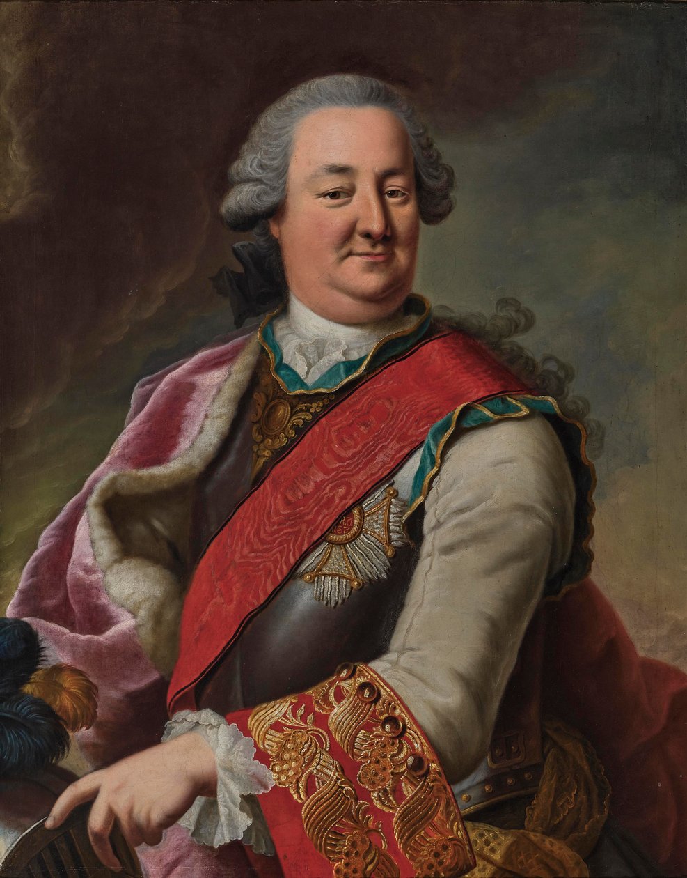 Portrét Karla Augusta, prince z Waldecku a Pyrmontu (1704-1763) od Johann Georg Ziesenis