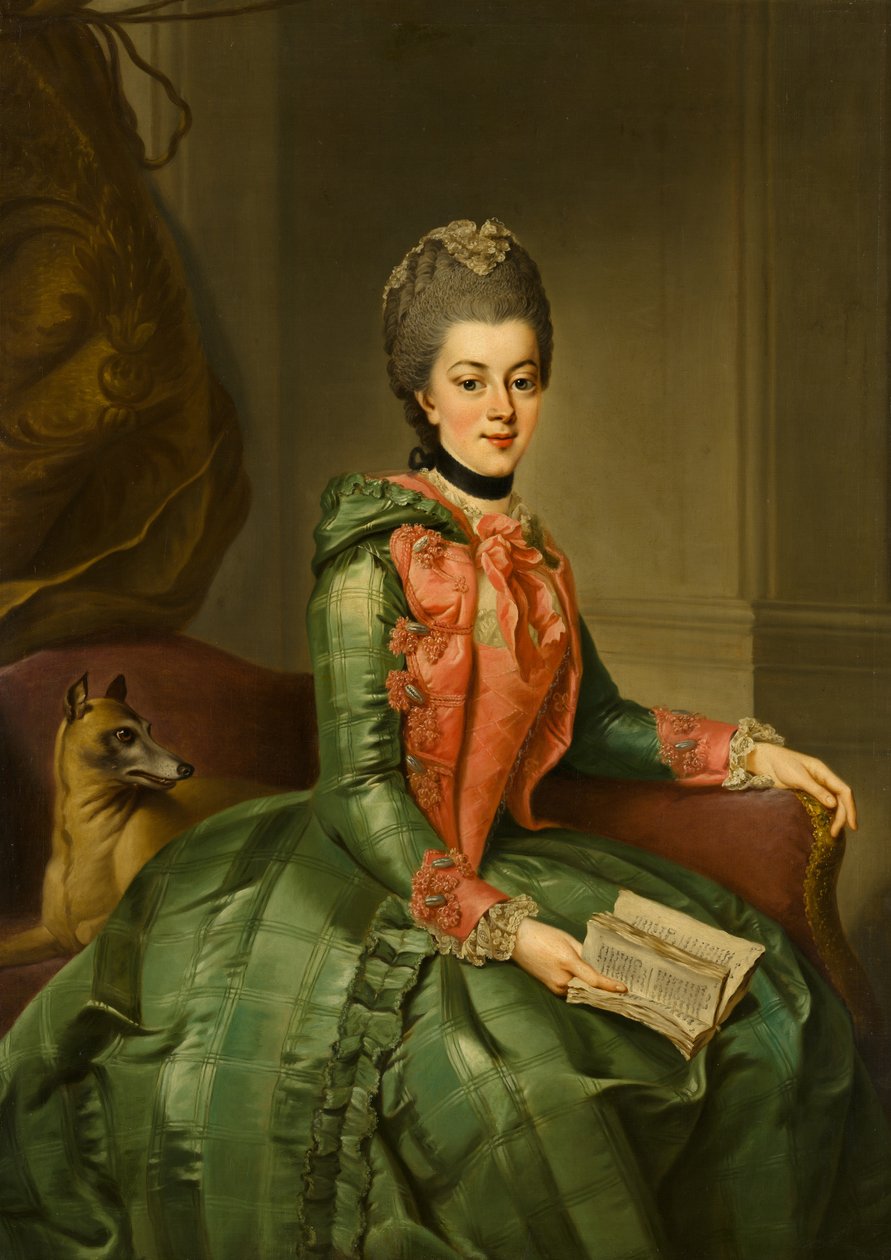 Portrét princezny Frederiky Sophie Wilhelminy (1751-1820, asi 1768-1769) od Johann Georg Ziesenis
